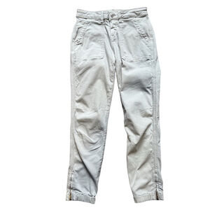 Mavi Women's Light Gray Slim Cargo Pants Size S Casual Streetwear Ankle Length